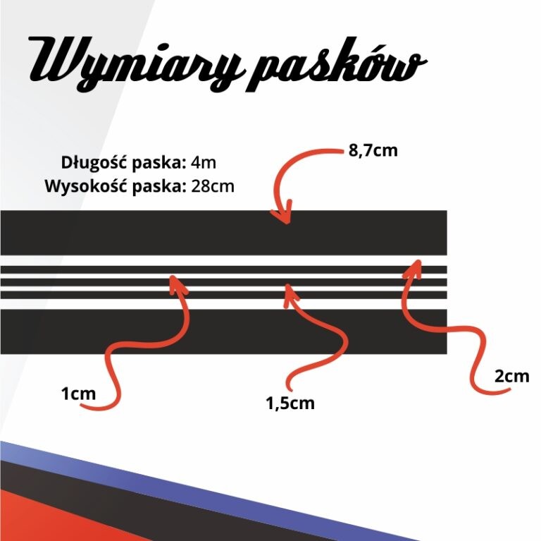 A Pasy Na Auto Dachowe Naklejki Erki Sklep Producent Naklejek